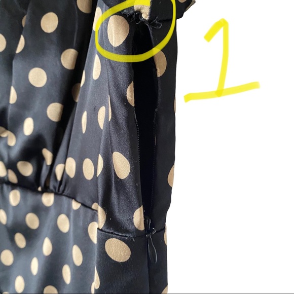 Eliza J New York polka dot cap sleeves, a v neckline. Size 10. *Few flaws - Picture 11 of 13